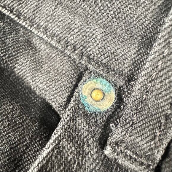 YSL Saint Laurent Mens Slim Fit Relaxed Jeans Mid Rise Designer Raw Hem Size 34 - Picture 4 of 16